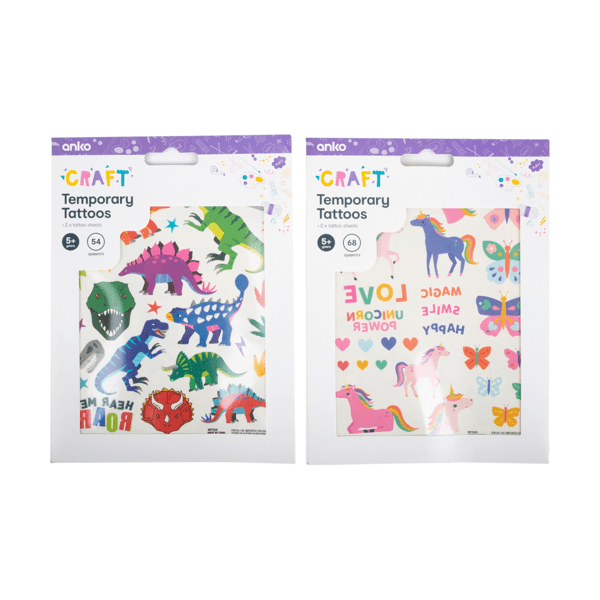 Temporary Tattoos, Assorted Anko Target Australia