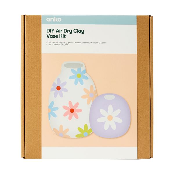 DIY Air Dry Clay Vase Kit Anko Target Australia
