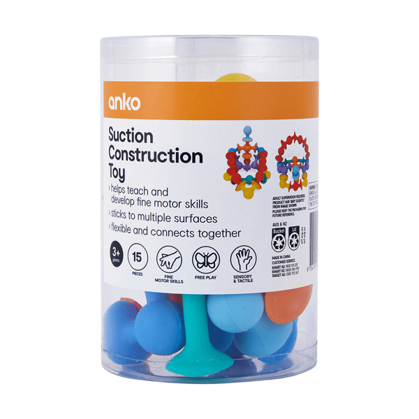 Suction Construction Toy, 15 Piece Set Anko Target Australia