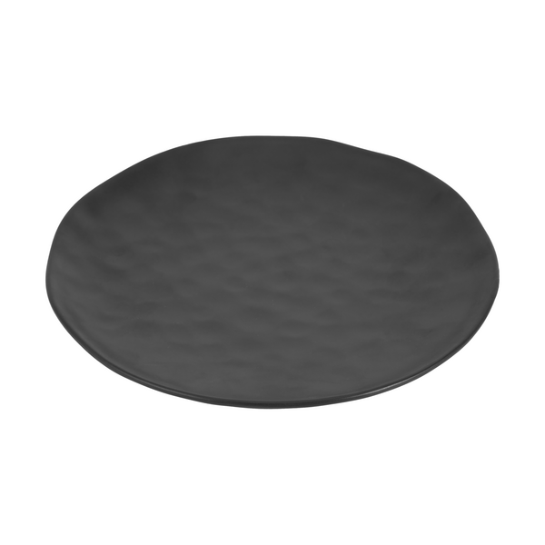 Black Hammered Dinner Plate - Anko