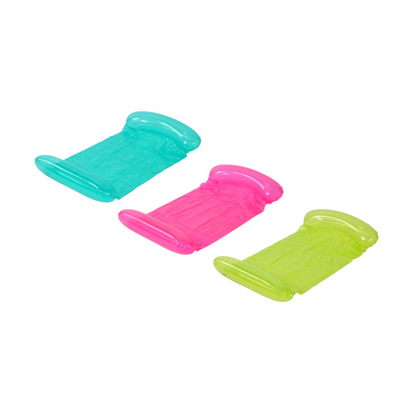 Inflatable Translucent Lounger, Assorted - Anko