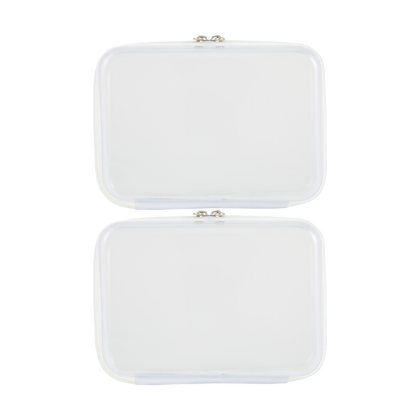 2 Pack Clear Packing Cubes, White - Anko