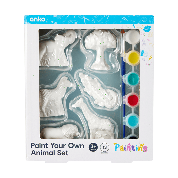 Paint Your Own Animals, 13 Piece Set Anko Target Australia
