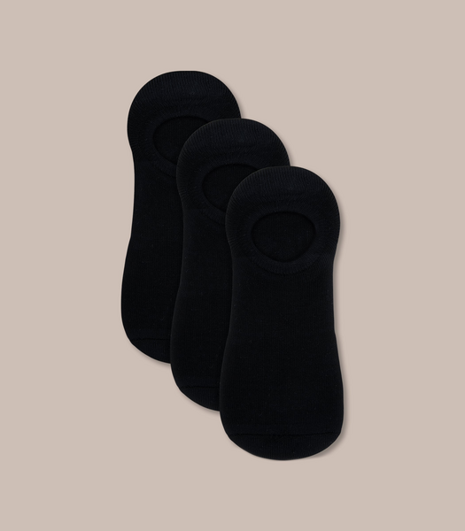 Womens 3 Pack Viscose from Bamboo Sneaker Socks - Underworks - Black ...