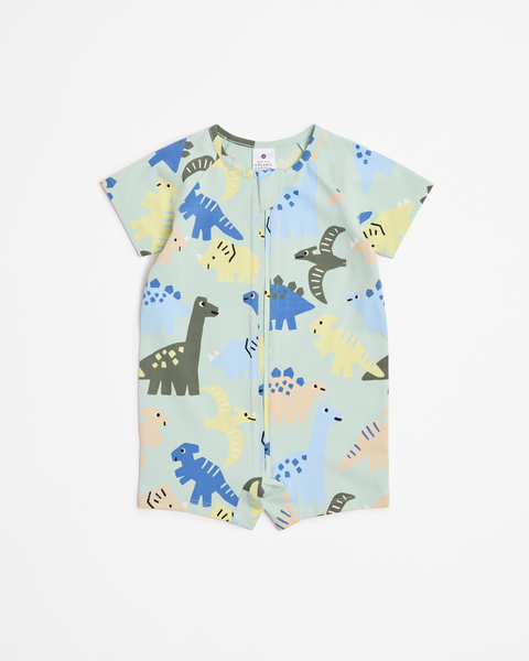 Baby Organic Cotton Zip Romper - Dinos | Target Australia
