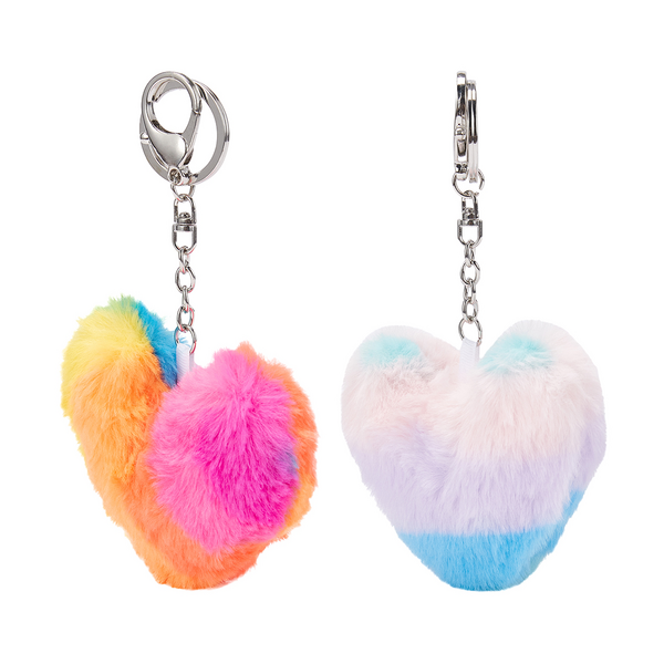 Fluffy Heart Keyring, Assorted - Anko | Target Australia