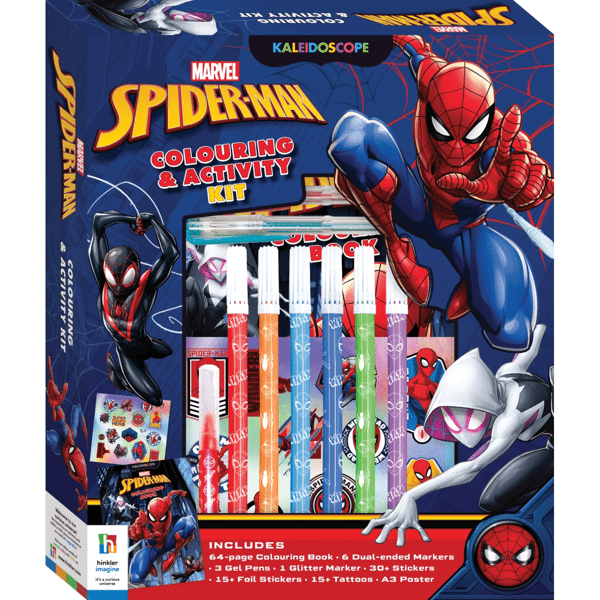 Marvel Spider-Man Kaleidoscope Colouring & Activity Kit | Target Australia