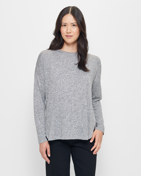 Long Sleeve Curved Hem Top | Target Australia