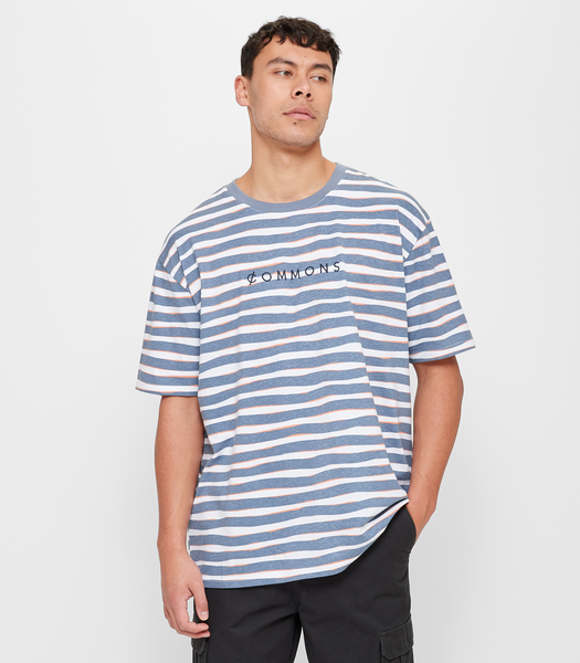 Commons Jaggad Stripe T-Shirt | Target Australia