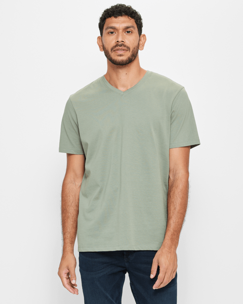 Australian Cotton V-Neck T-Shirt | Target Australia