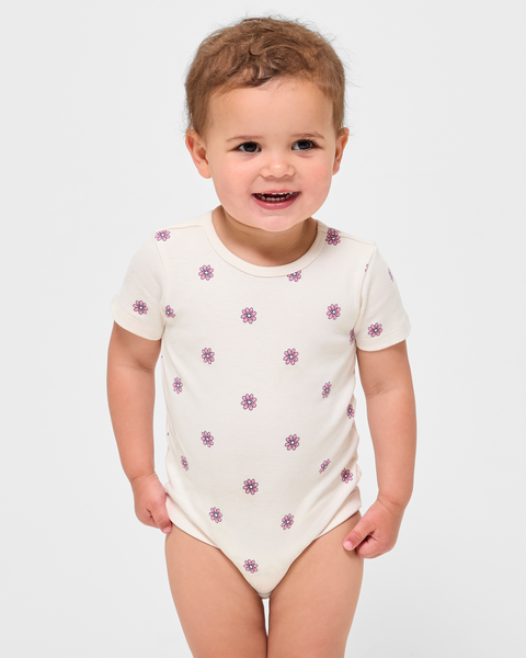 Baby Organic Cotton Bodysuits 5 Pack - PinkFloral | Target Australia