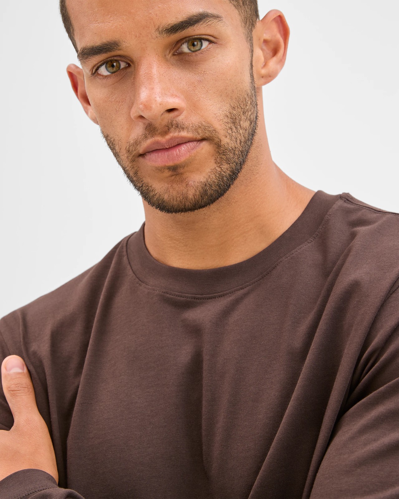 Australian Cotton Long Sleeve T-Shirt - Choc Torte 6 of 6