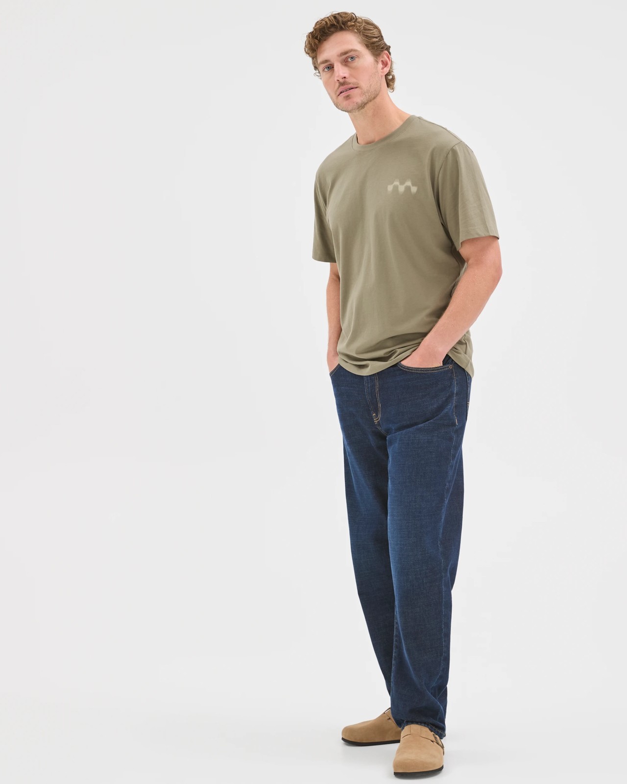 Australian Cotton Print T-Shirt - Khaki 2 of 6