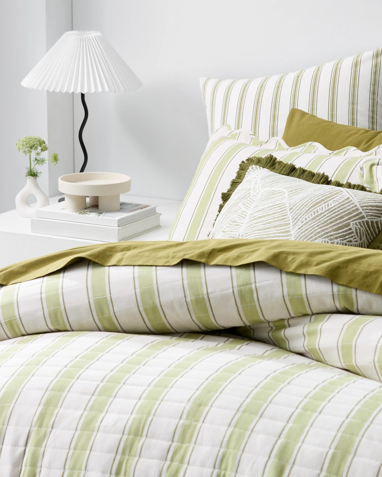 Esther Stripe Quilted Coverlet Set 3 of 6