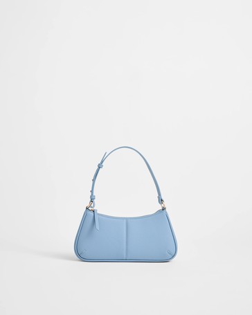 Mini Seamed Pebble Shoulder Bag