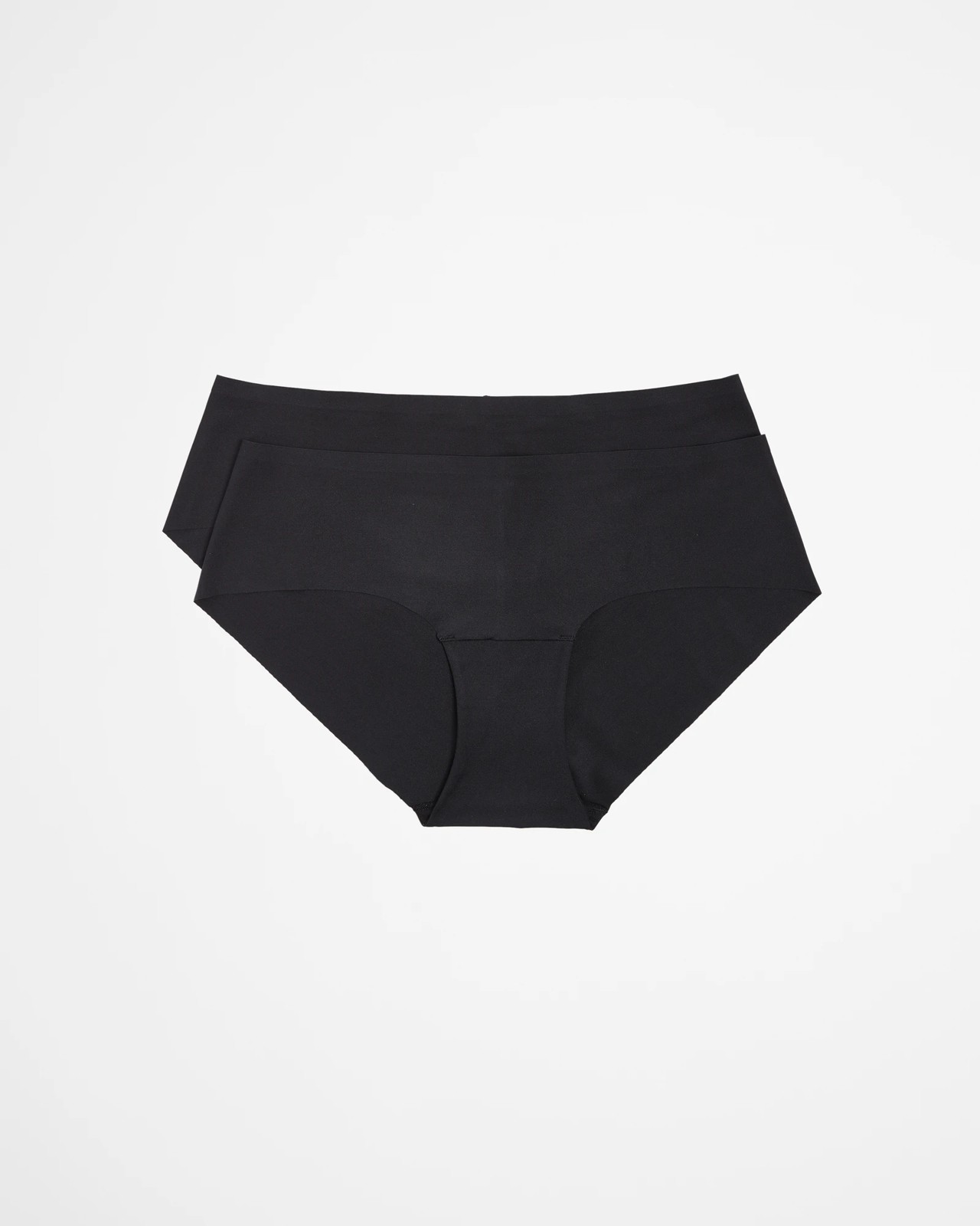 Bonded high-waisted briefs, Black