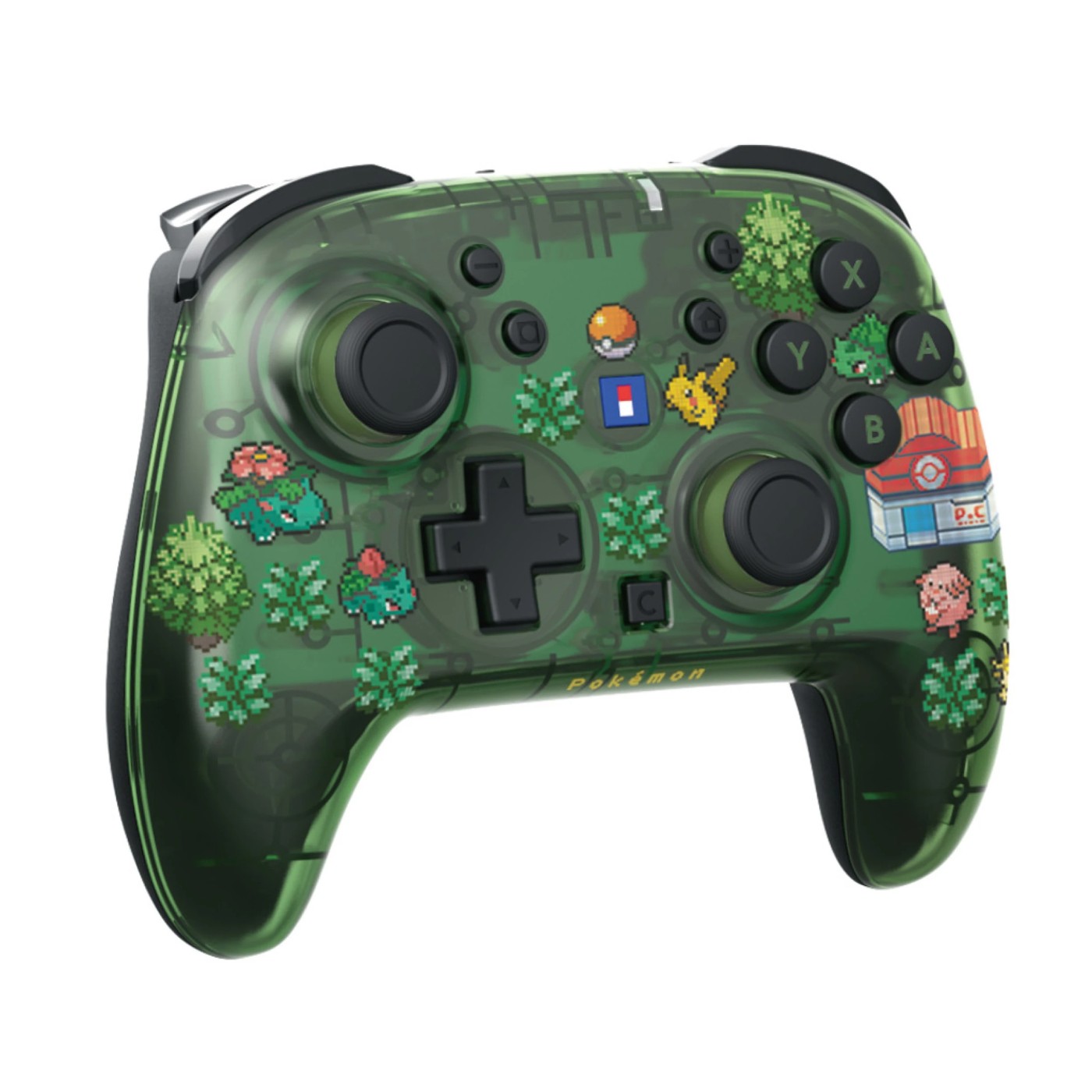 HORI Wireless HORIPAD Turbo Pokemon Pixel Green - Nintendo Switch 2 2 of 4