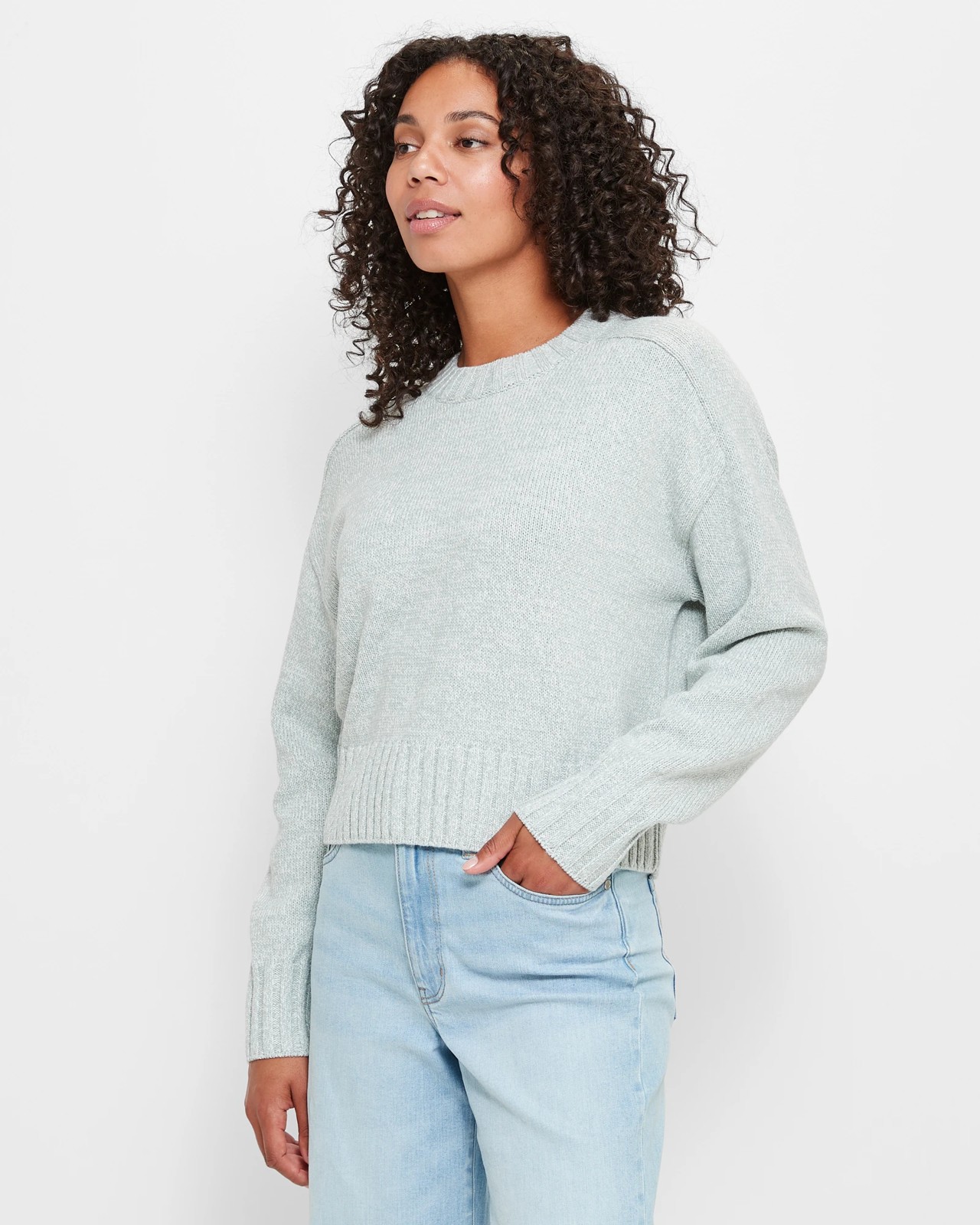 Australian Cotton Crop Raglan Knit Jumper | Target Australia