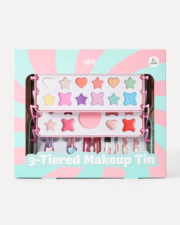 OXX Beauty 3-Tiered Makeup Tin