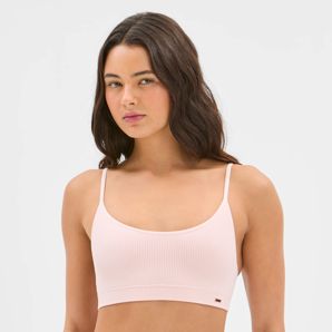 Womens Ribbed Seamfree Strappy Crop Top - Lily Loves