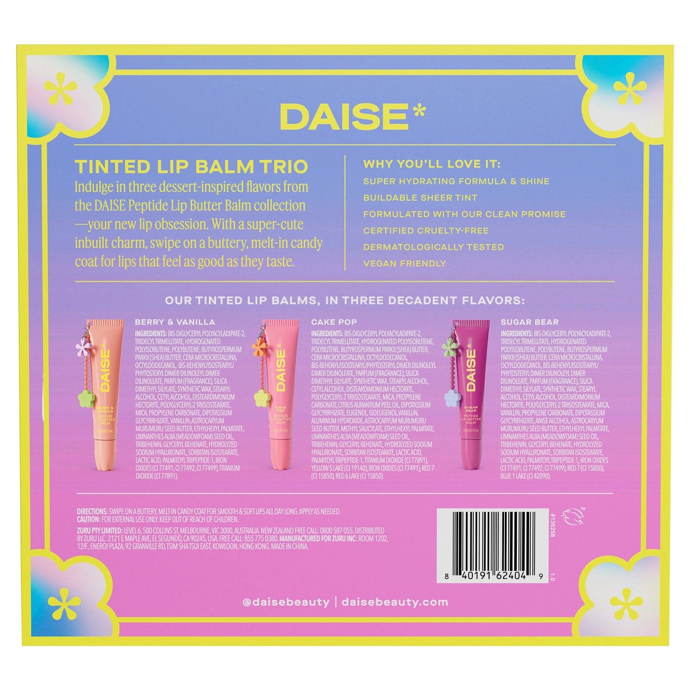 DAISE Tinted Lip Balm Trio 2 of 5