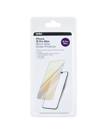 iPhone 15 Pro Max Mirror Glass Screen Protector - Anko