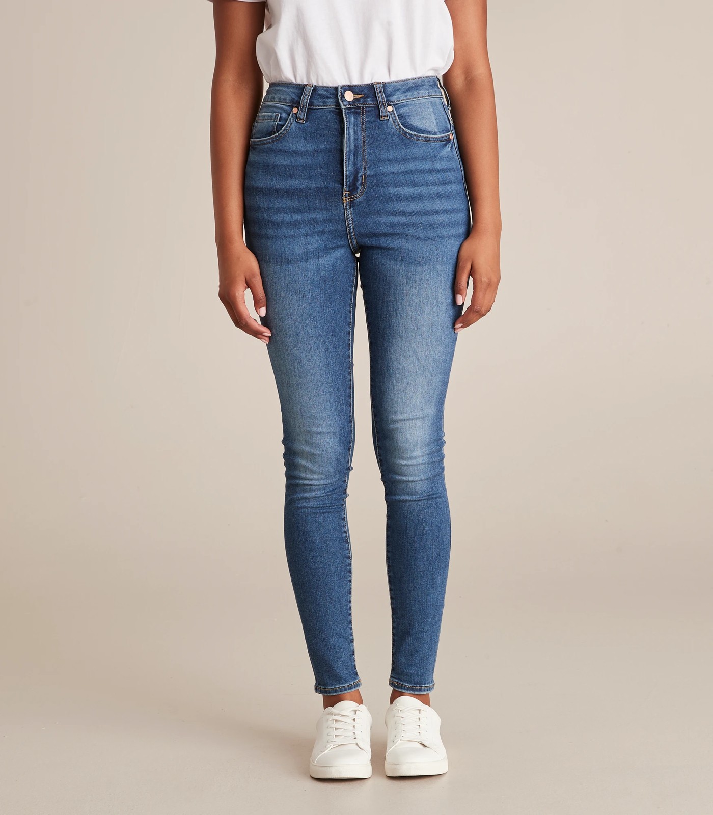 Sophie Skinny High Rise Full Length Denim Jeans