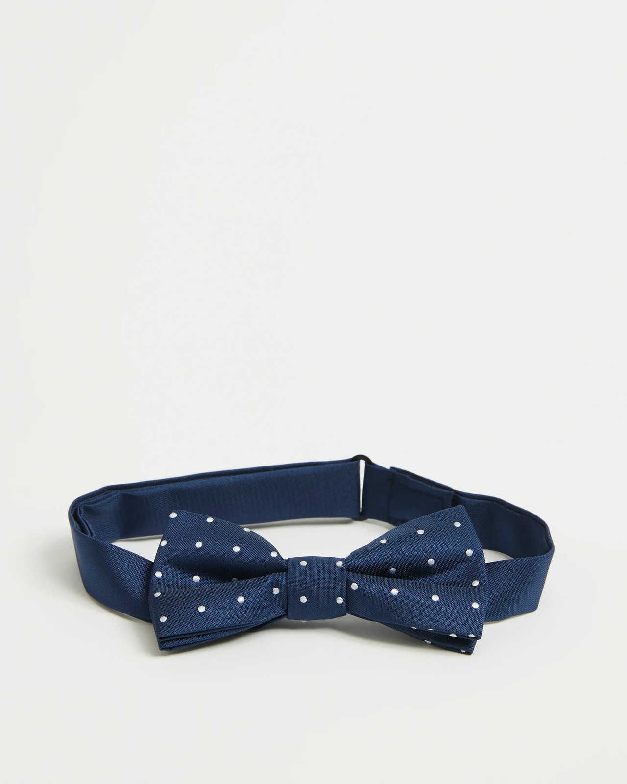 Clip-On Bow Tie - Navy Polka Dots 2 of 2