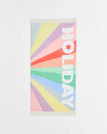 Kids Beach Towel - Lana Rainbow