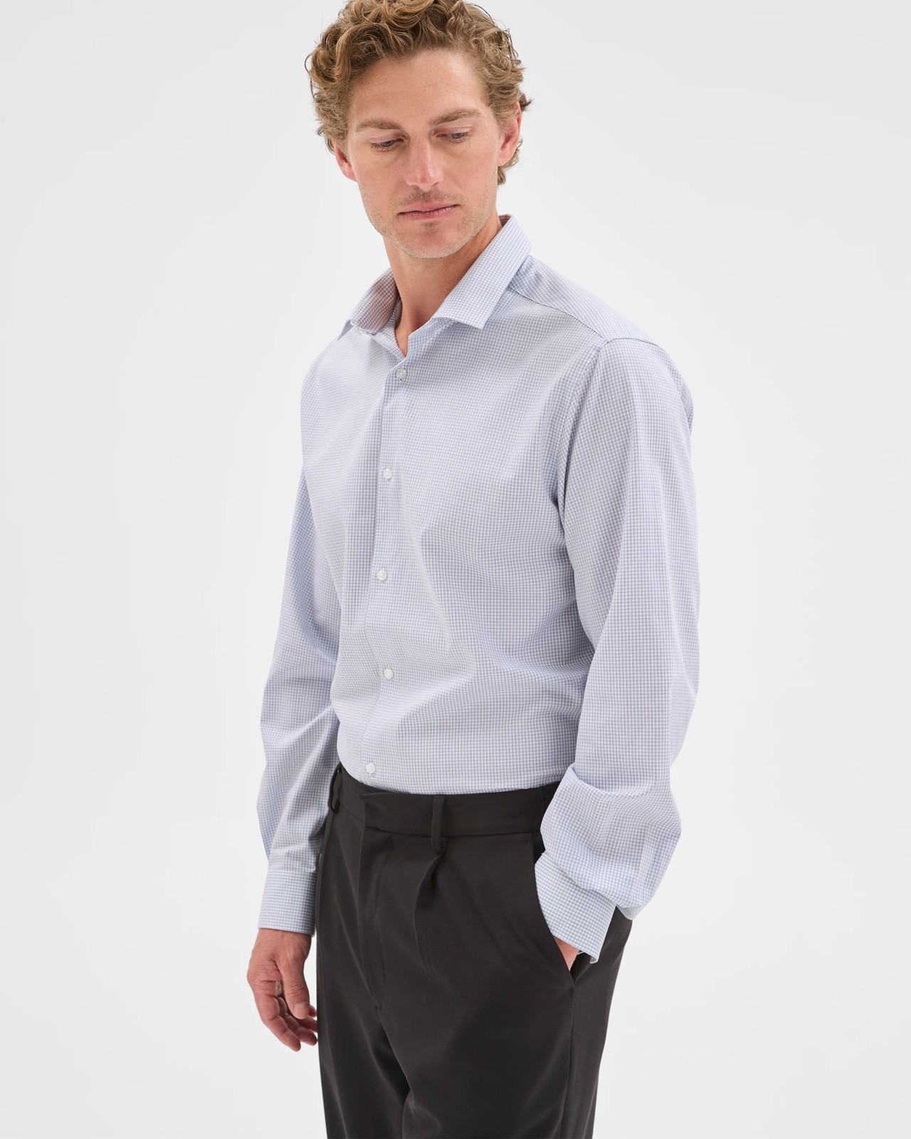 Preview Australian Cotton Textured Business Shirt 3 of 5