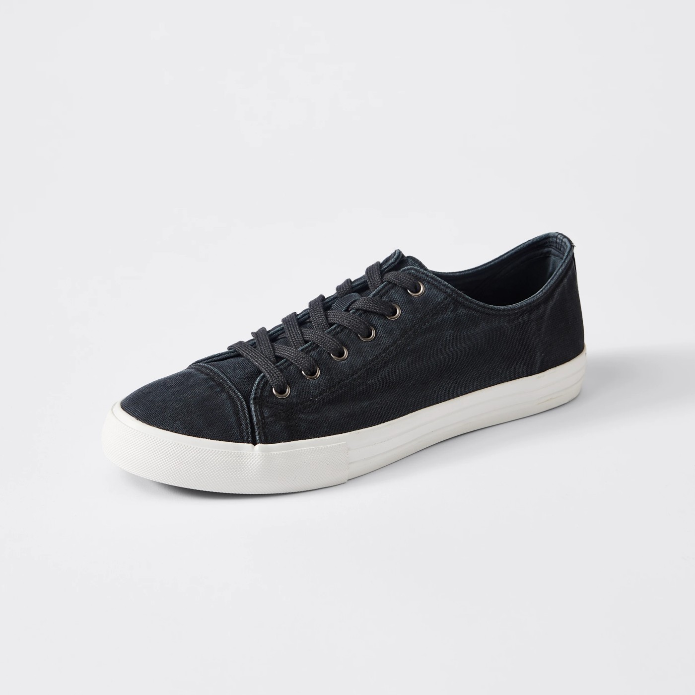 Lewis Canvas Sneakers - Washed Black 4 of 4