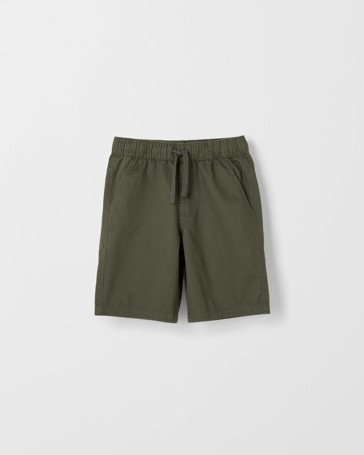 Elastic Waist Chino Shorts