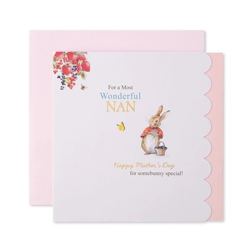 Hallmark Peter Rabbit Mother's Day Card - For A Most Wonderful Nan