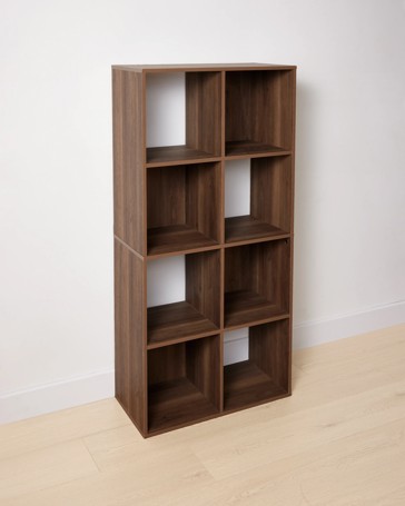 Anko Walnut Look 8 Cube Unit