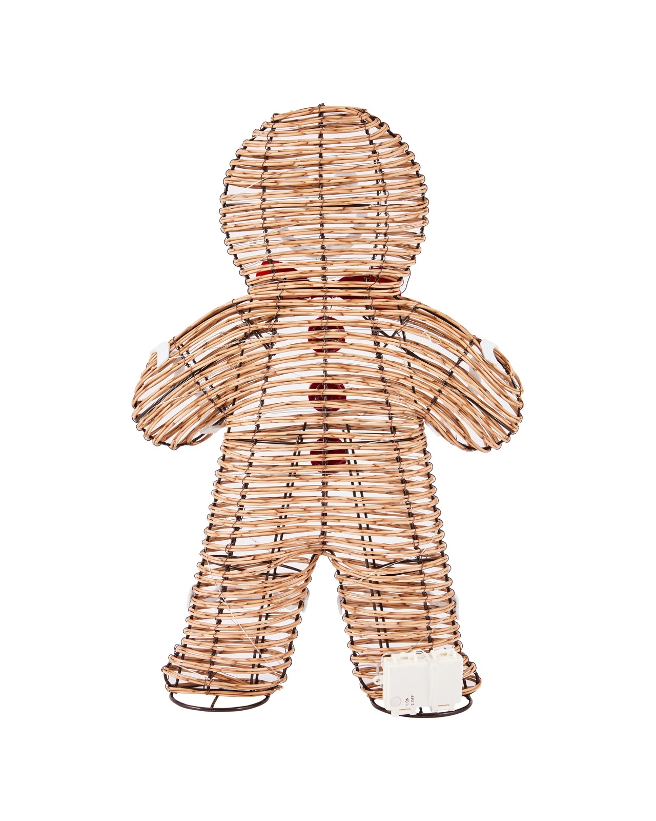 Anko Battery Operated LED Light Up Rattan Look Gingerbread 4 of 6
