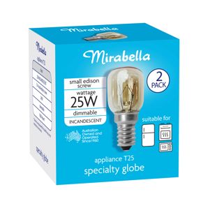 2 Pack I006875 Mirabella Appliance Pilot 25W Small Edison Screw Bulb