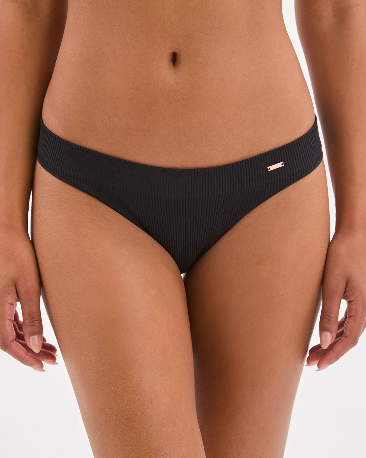 Lily Loves 2 Pack Rib Seamfree Brazilian Briefs - Black 5 of 6