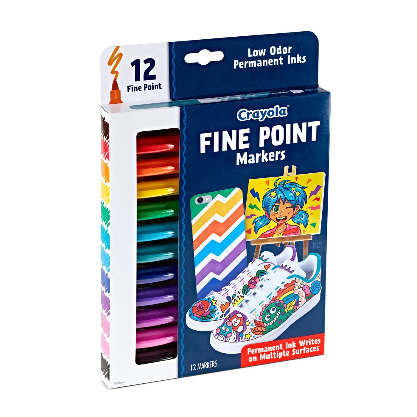 Crayola 12pk Doodle & Draw Fine Point Doodle Markers : Target