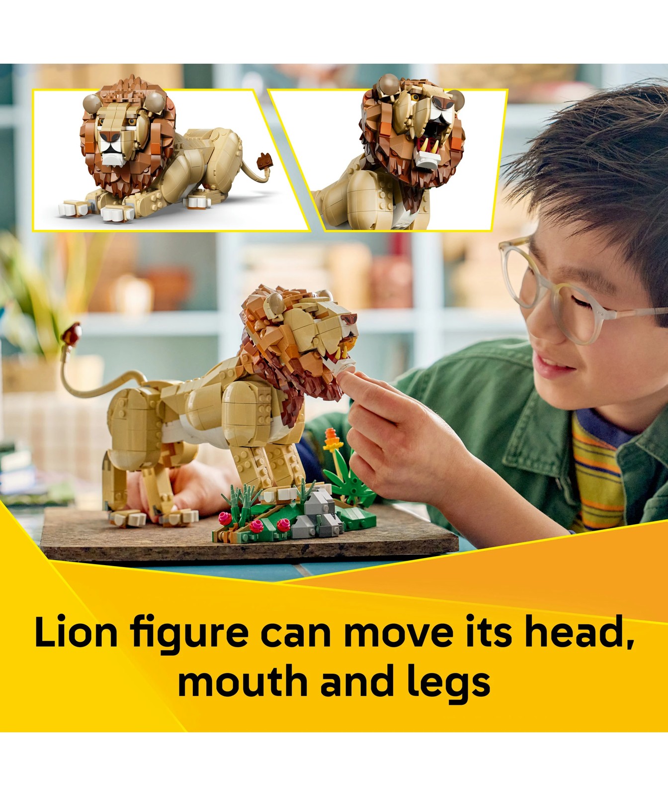 LEGO® Creator 3 in 1 Wild Animals: Majestic Lion 31386 4 of 5
