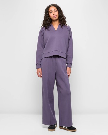 Active Australian Cotton Blend Travel Edit Wide Leg Pants