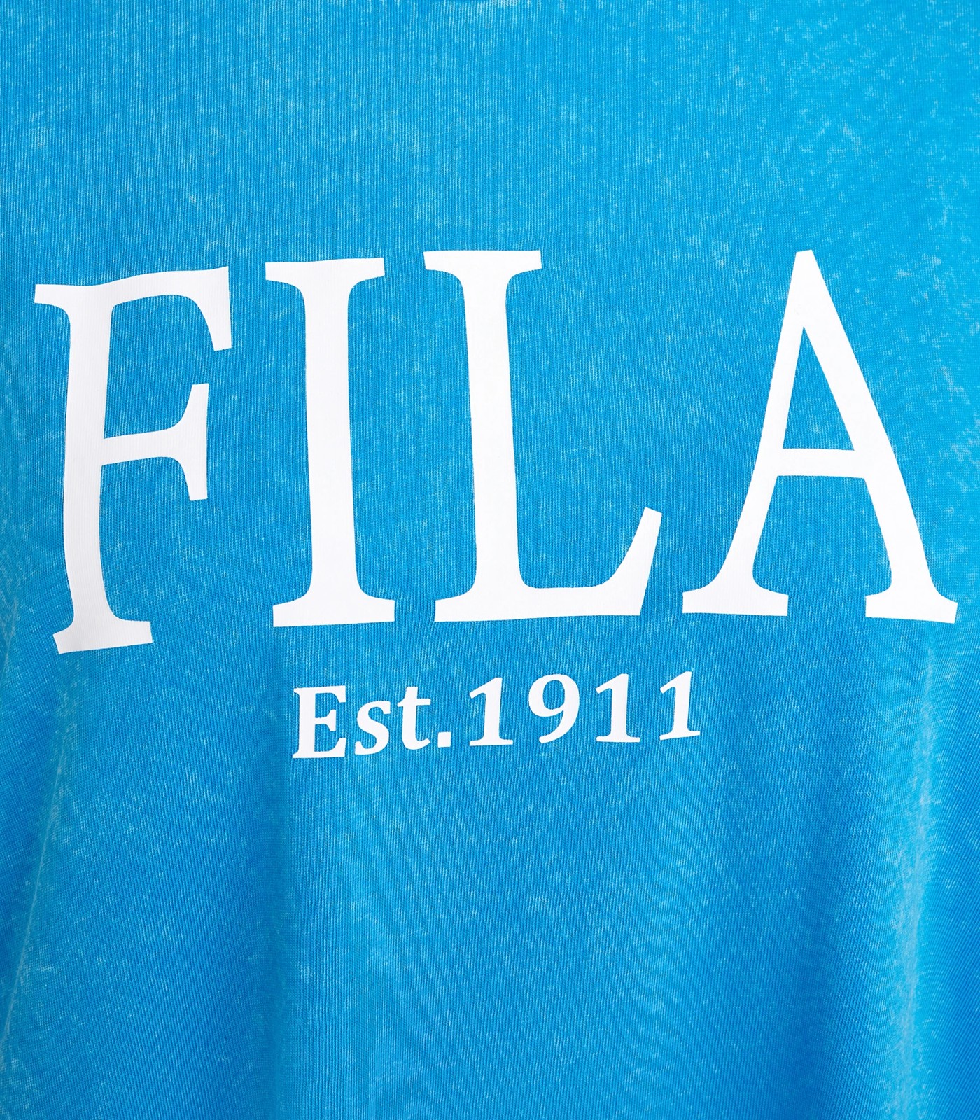 Fila Large Chest Logo T-shirt Dress in Blue