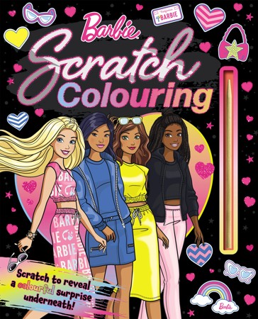Barbie: Scratch Colouring - Book