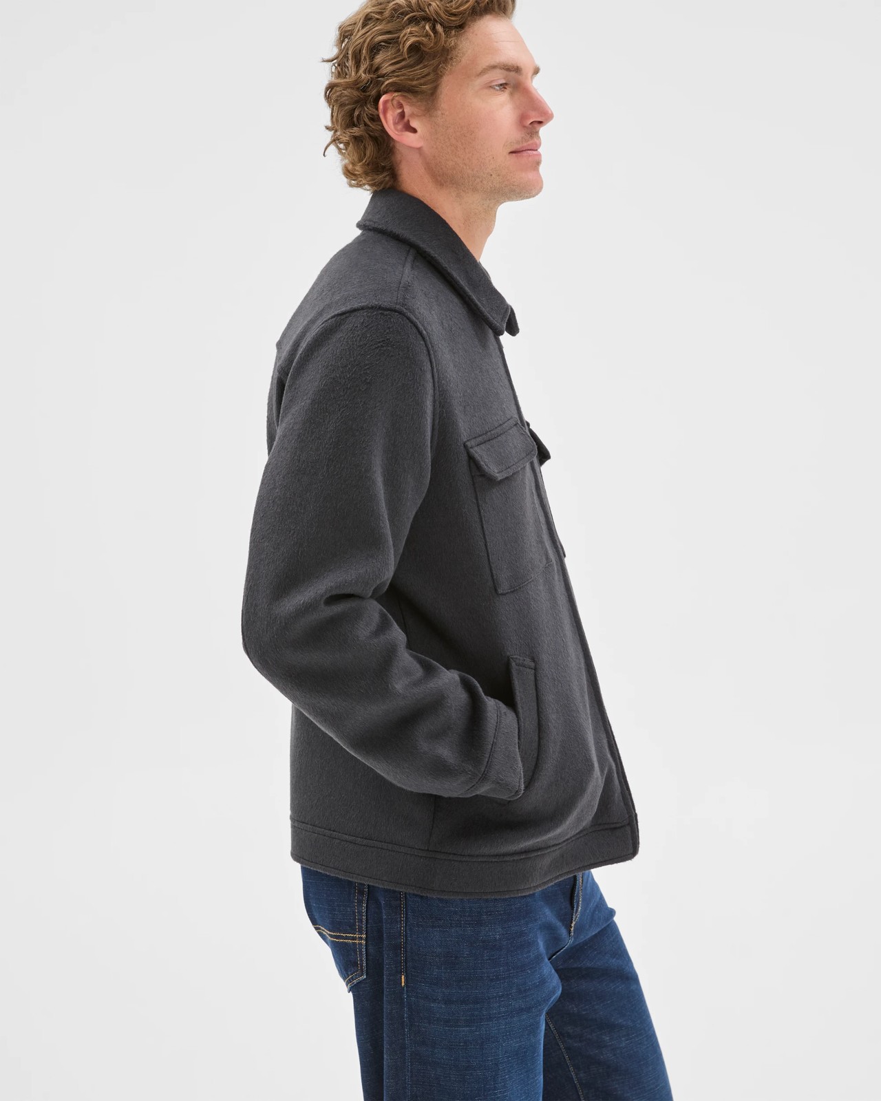 Preview Melton Jacket - Black 5 of 5