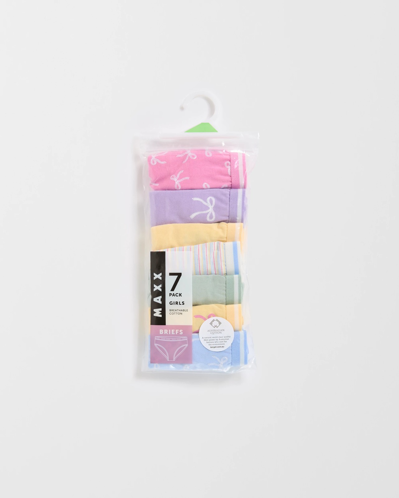 Maxx Australian Cotton 7 Pack Younger Girls Briefs 2 of 2