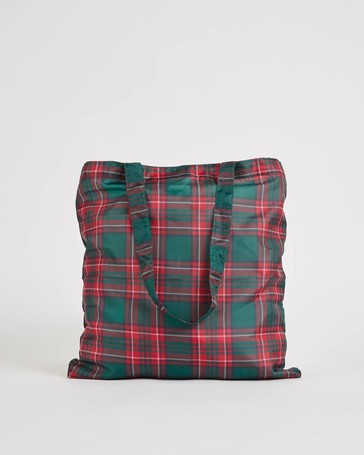 Fold Up Christmas Shopper Tote Bag