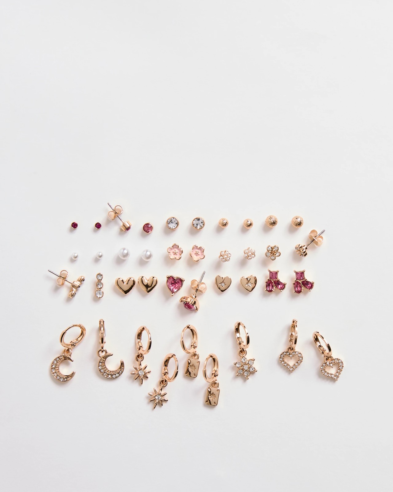 20 Pack Mini Huggie Stud Earrings 2 of 2