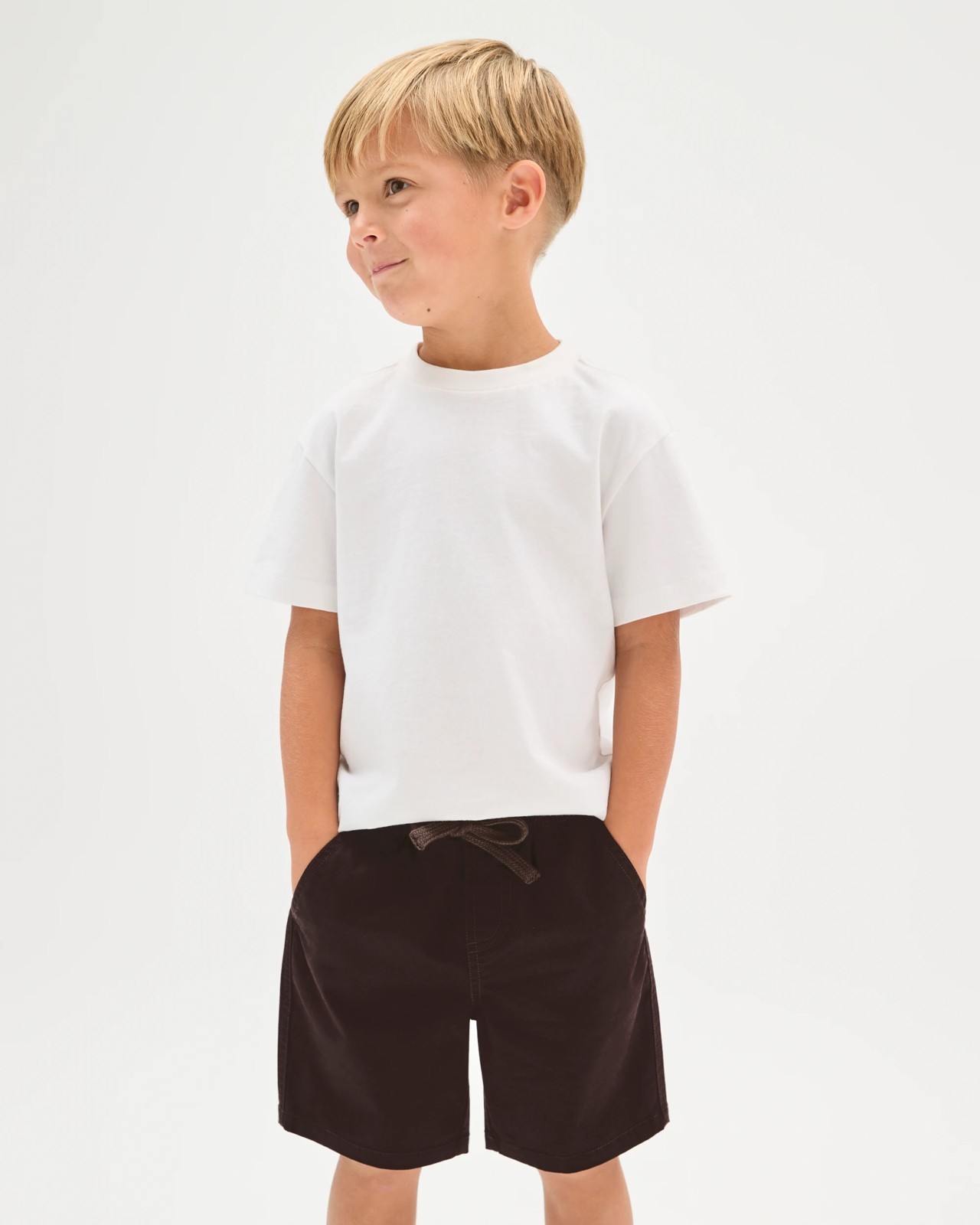 Pull On Woven Shorts - Brown 2 of 5