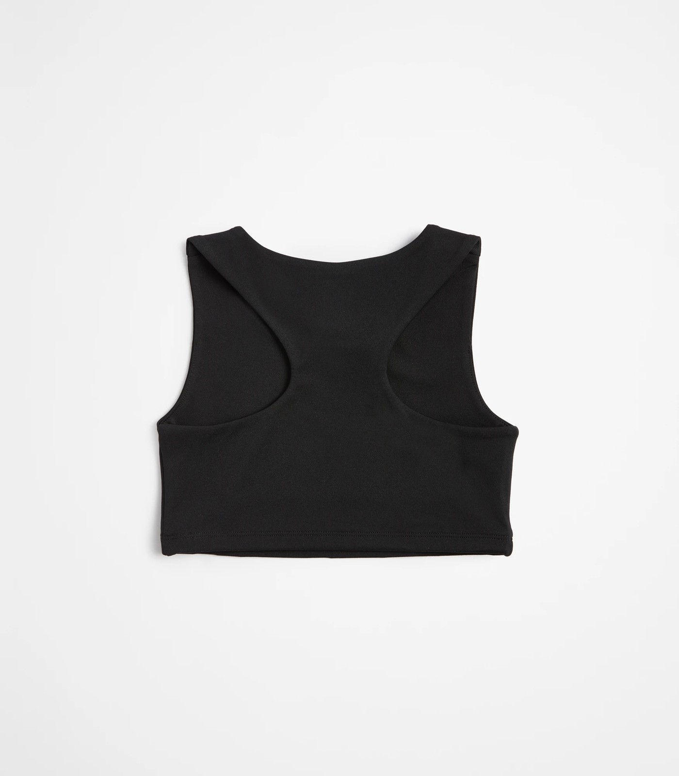 Kmart Active Womens Longline Crop Top-Black Size: 16