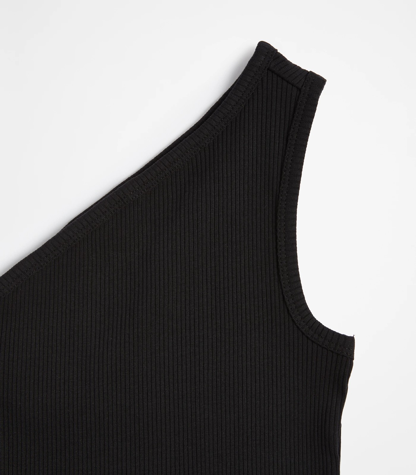 Mass Rib Folded One Shoulder Tank (FINAL SALE)