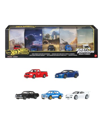Hot Wheels Premium Fast & Furious Bundle Of 5